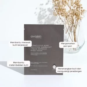 Avoskin Ampoule Sheet Mask Miraculous Acne Solution Liquid