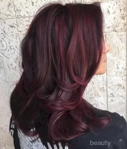 Hint Of Burgundy Inspirasi Warna Rambut Merah Maroon