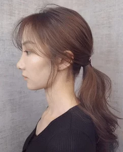 Low Ponytail Cepol Rambut Ala Korea