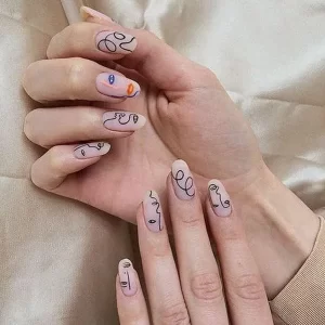 Abstract Nude Nail Art Nail Art Nude