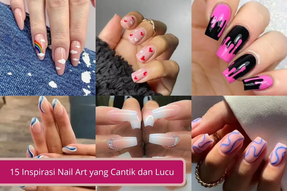 Gambar 15 Inspirasi Nail Art yang Cantik dan Lucu Untuk Mempercantik Kuku Kamu