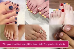 Gambar 7 Inspirasi Nail Art Yang Bikin Kuku Kaki Tampak Lebih Modis