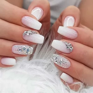 Glitter Nail Art Wedding Nail Art