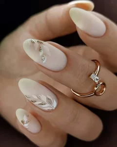 Gold Detail Nail Art