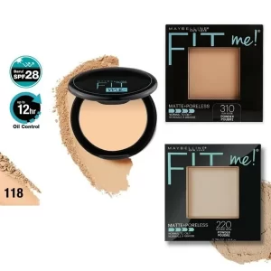 Maybelline Fit Me Matte Poreless Pressed Powder warna bedak untuk kulit sawo matang