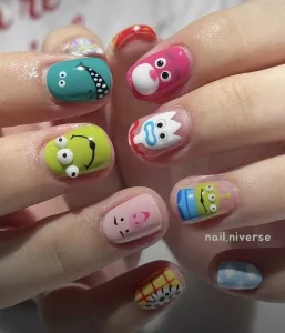 Characters Nails 3D Nail Art