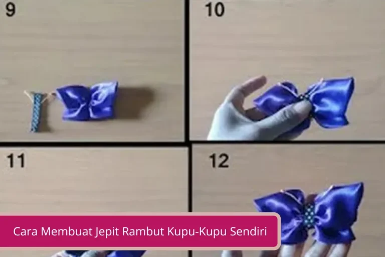 Gambar Biar Tampil Makin Cantik Simak Cara Membuat Jepit Rambut Kupu Kupu Sendiri dengan Bahan Mudah Didapat