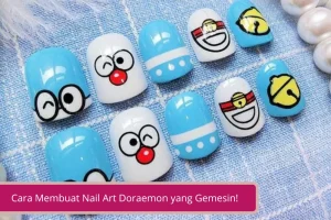 Gambar Bikin Kuku Kamu Makin Gemesin Dengan Nail Art Doraemon Ini Simak Cara Buatnya