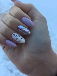 Lilac Unicorn Nails Nail Art Unicorn