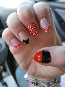 Mickey Mouse Nails Nail Art Karakter