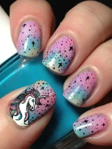 Mystical Unicorn Nails