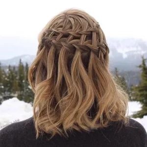 Multi level waterfall braid