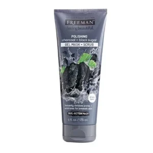 Freeman Polishing Charcoal & Black Sugar Produk Eksfoliasi Wajah yang Aman Digunakan