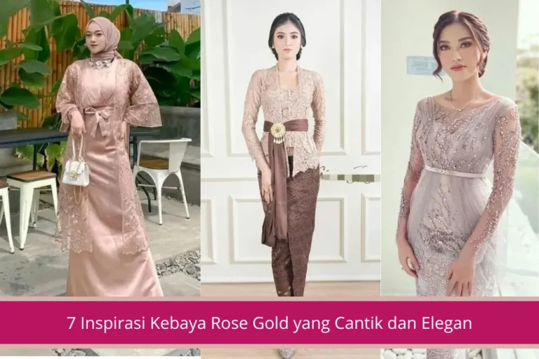 Gambar 7 Inspirasi Kebaya Rose Gold yang Cantik dan Elegan