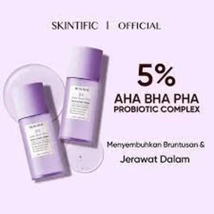 Skintific 5% AHA BHA PHA Exfoliating Toner Produk Eksfoliasi Wajah yang Aman Digunakan