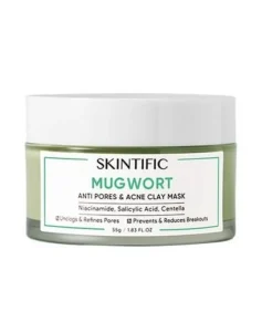 Skintific Mugwort Anti Pores and Acne Clay Mask Produk Skincare untuk Mengecilkan Pori Pori