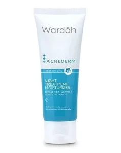 Wardah Acnederm Night Treatment Moisturizer Rekomendasi Moisturizer untuk Kulit Berminyak dan Berjerawat