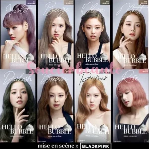 Mise en Scene Hello Bubble Pewarna Rambut Organik yang Aman untuk Rambut