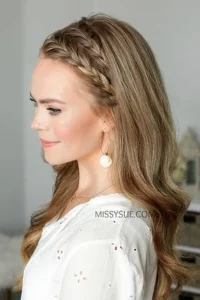 Side hairband braid